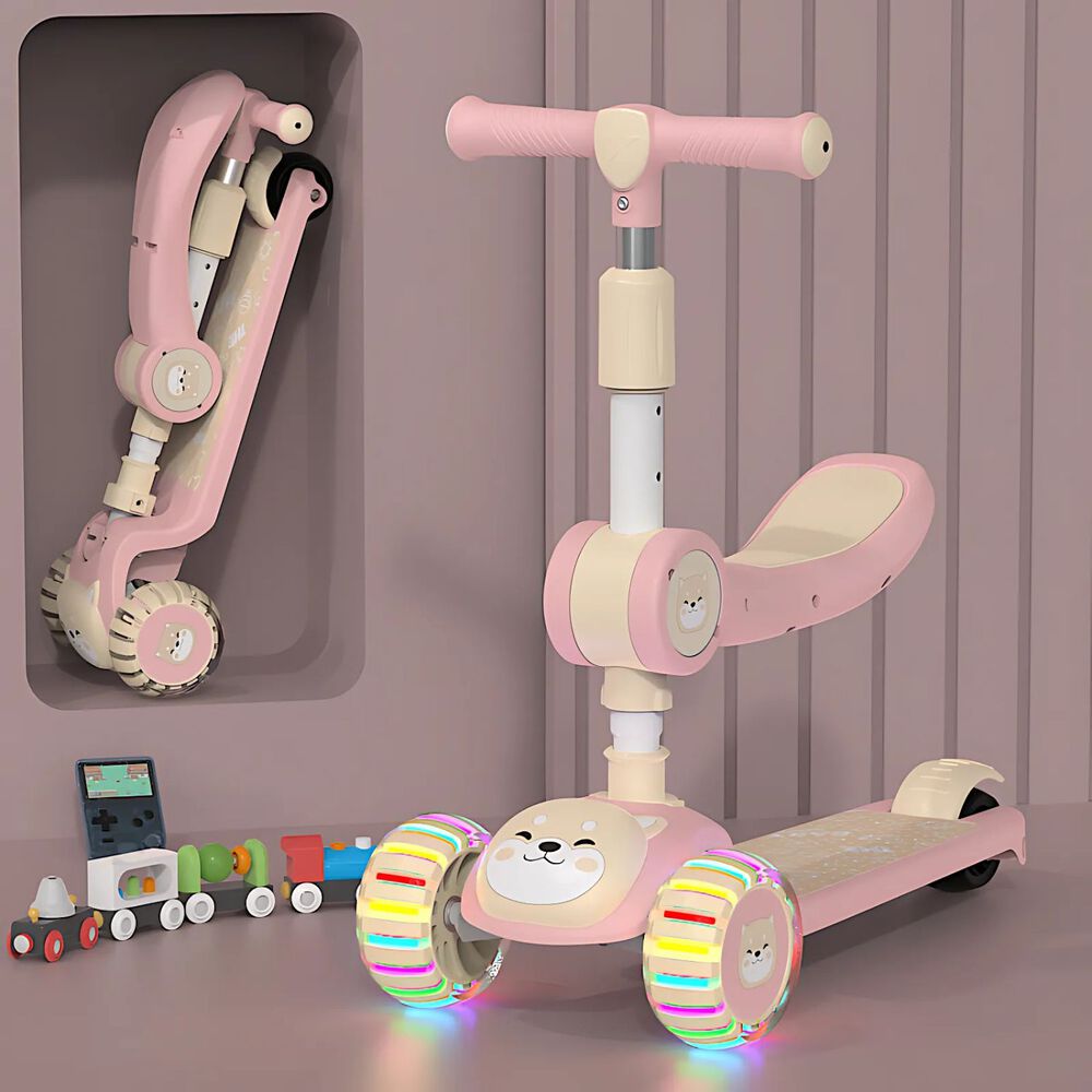 Scooter Plegable Monopatin Ajustable Con Luces Led image number 1.0