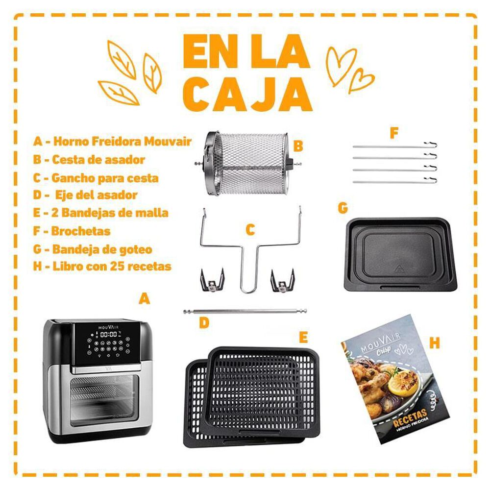 Horno Freidora Crisp 10 L + Molde De Silicona image number 6.0