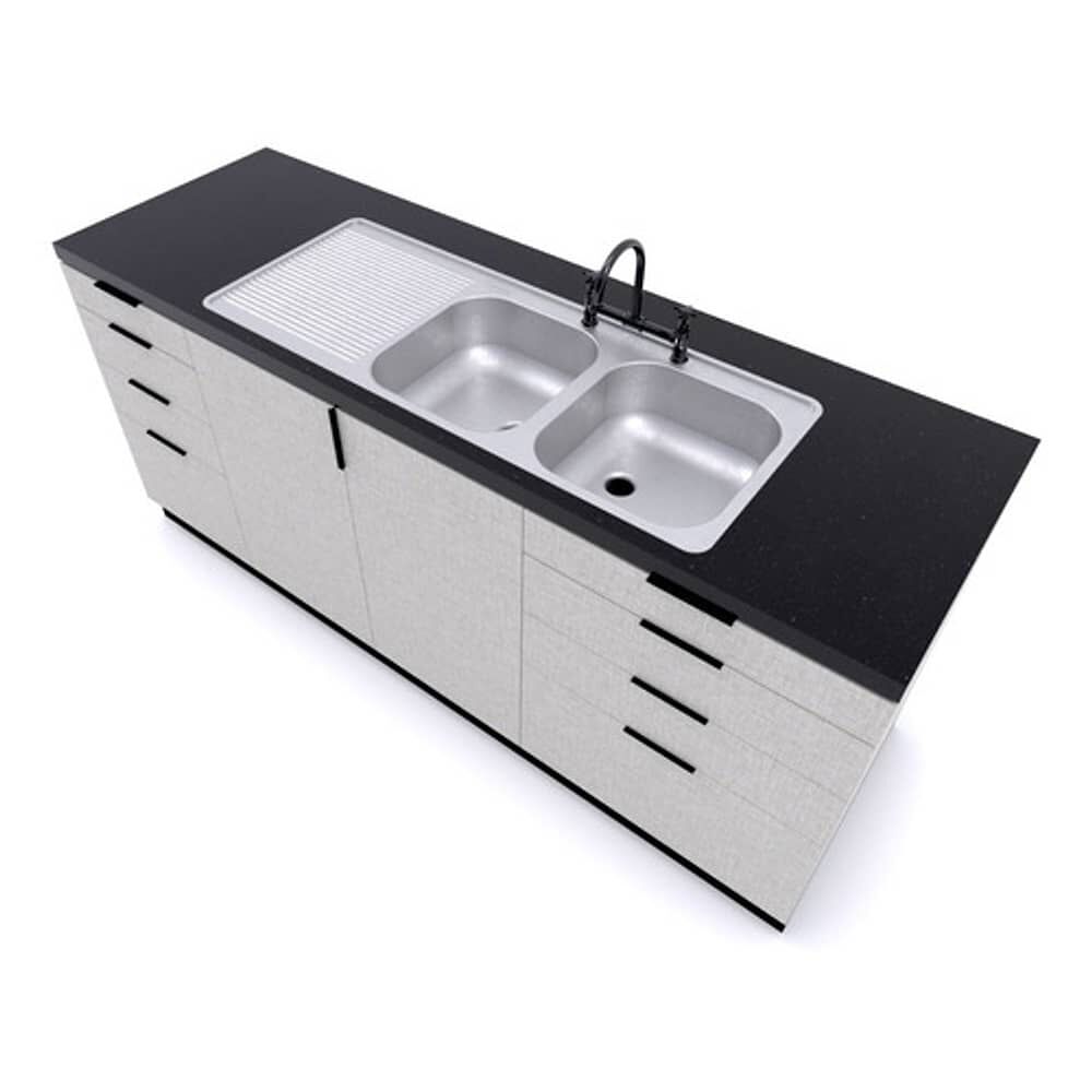 Lavaplatos Sobreponer 1200x500 Comb. Izquierdo Splendid image number 1.0