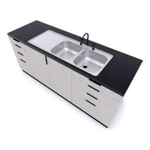 Lavaplatos Sobreponer 1200x500 Comb. Izquierdo Splendid