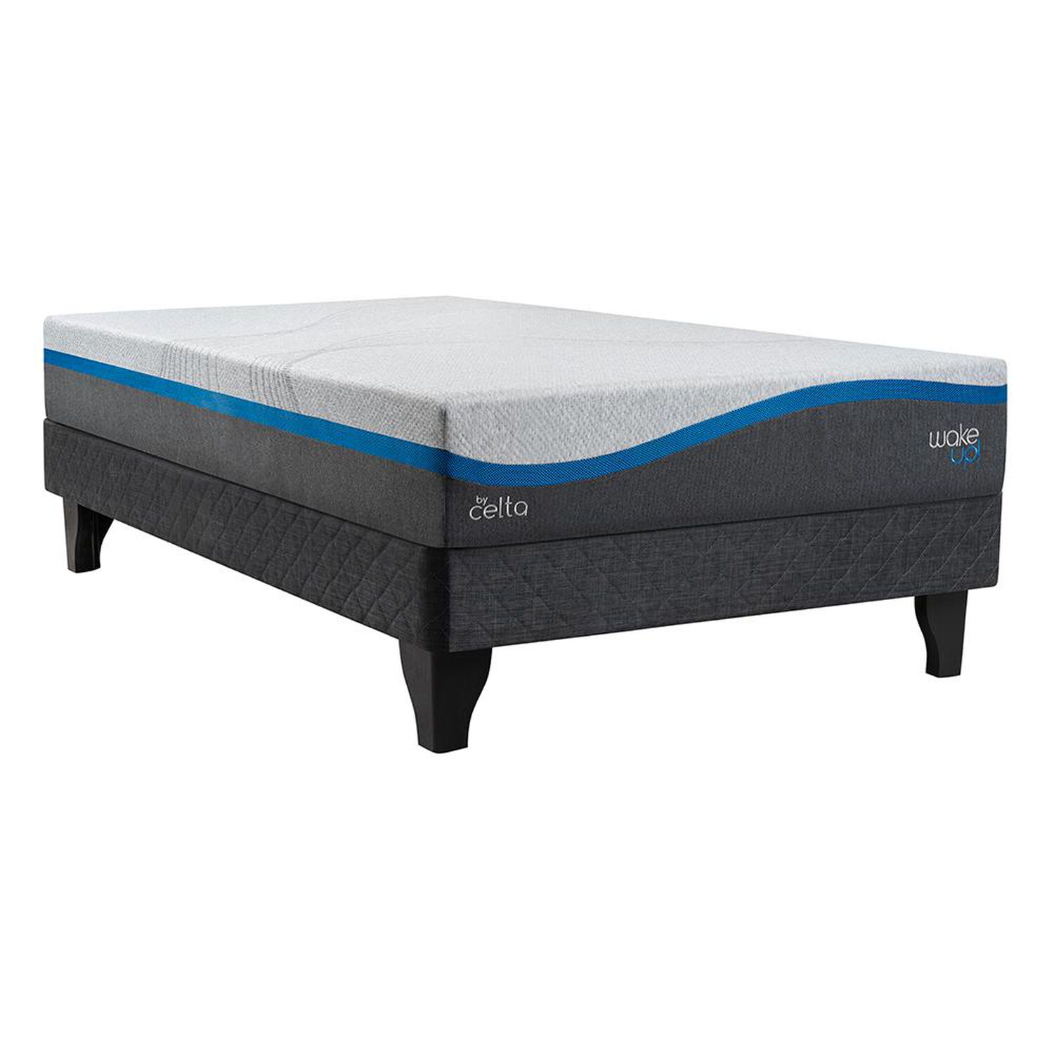 Cama Europea Celta Wake Up / 1.5 Plazas / Base Normal image number 0.0