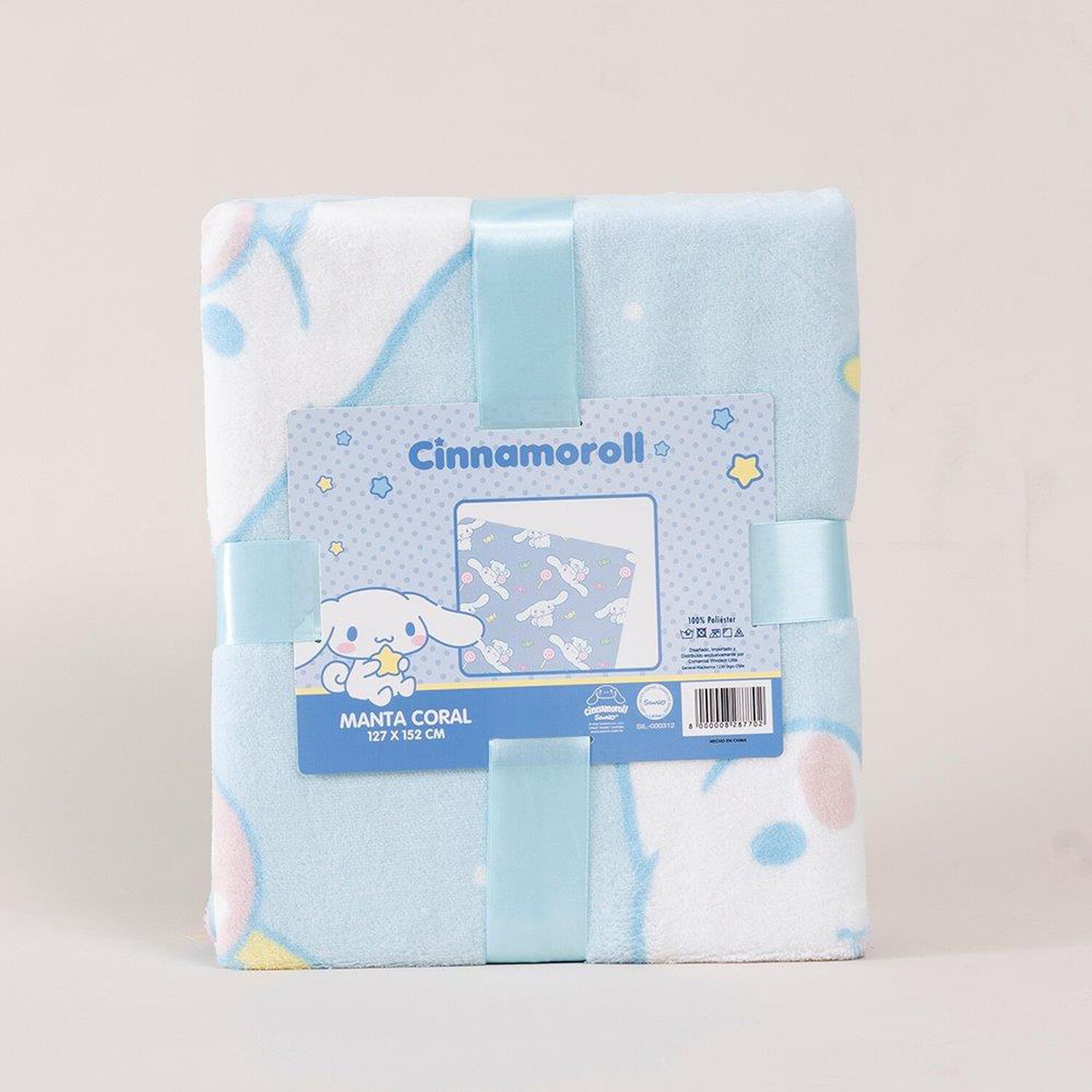 Manta Coral 127x152 Cms Cinnamoroll image number 2.0