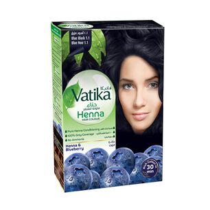 Vatika Henna Negro Azulado 10 Gr 6 Sachets