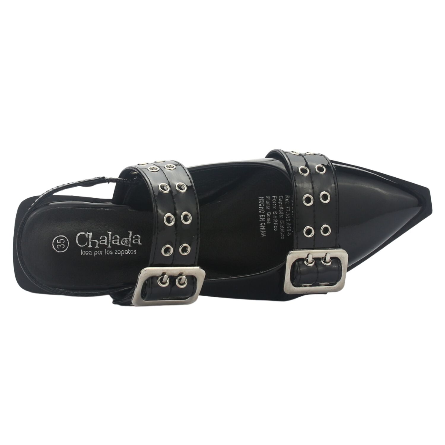 Ballerina Mujer Chalada Slik-21 Negro Casual image number 4.0