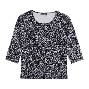 Polera Full Print Manga Larga Cuello Redondo Mujer Lesage
