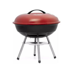 Parrilla Asado Carb&oacute;n Redonda 36 Cm Roja