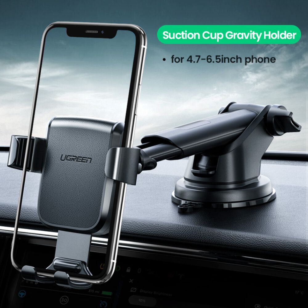 Soporte Celular Ajuste Por Gravedad Con Ventosa Automovil Lp200 image number 3.0