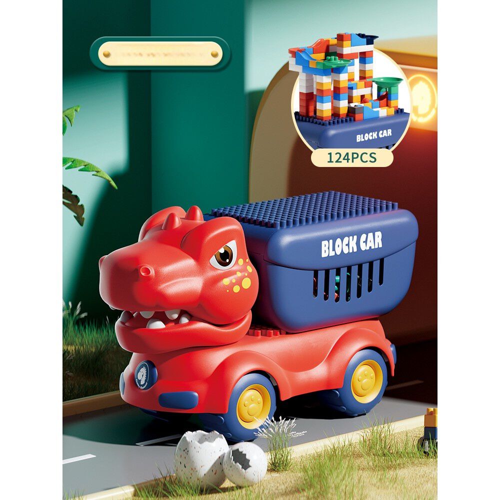 Cami&oacute;n Juguete Dinosaurio Con Bloques Did&aacute;cticos Para Ni&ntilde;os image number 3.0