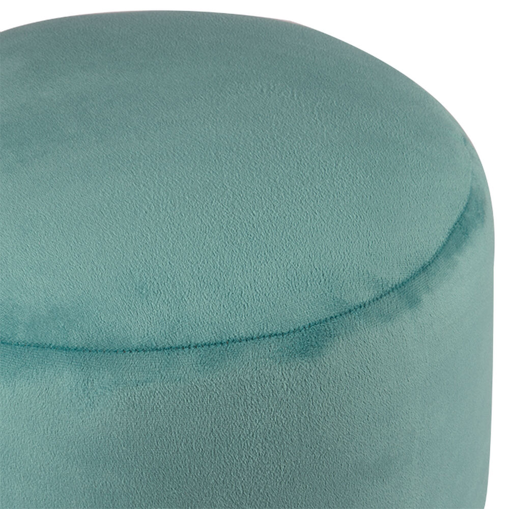 Pouf Bird Diseño Turquesa Felpa 35x35x45 Cm image number 2.0