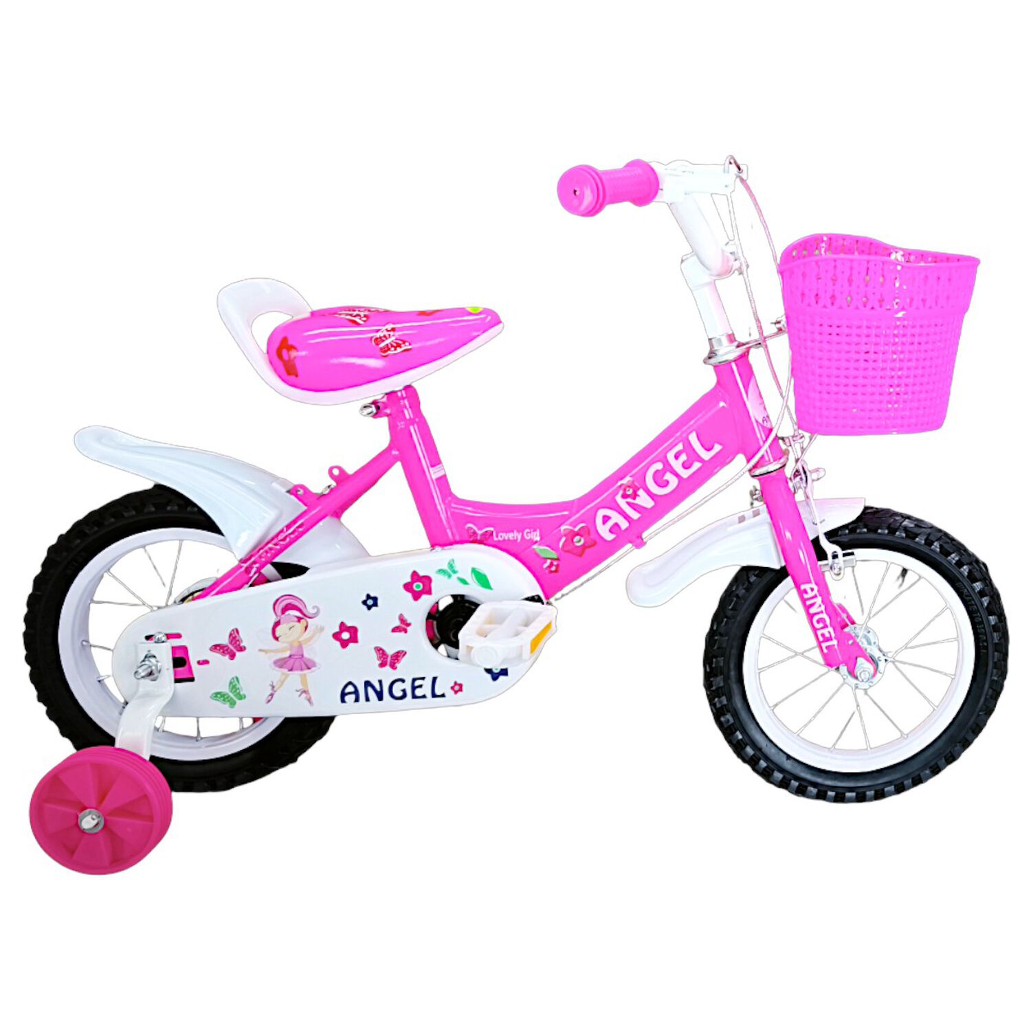 Bicicleta Aro 12 Infantil Rosado Angel image number 1.0