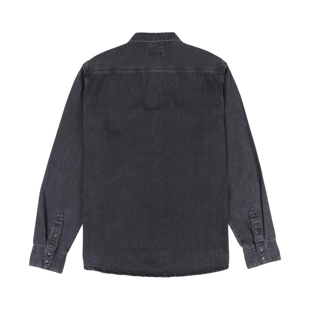 Camisa Denim Manga Larga Hombre Az Black image number 1.0