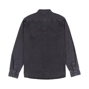 Camisa Denim Manga Larga Hombre Az Black