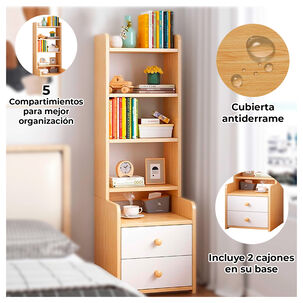 Librero Organizador 4 Niveles Espacio Perfecto Para Libros Y Decoración