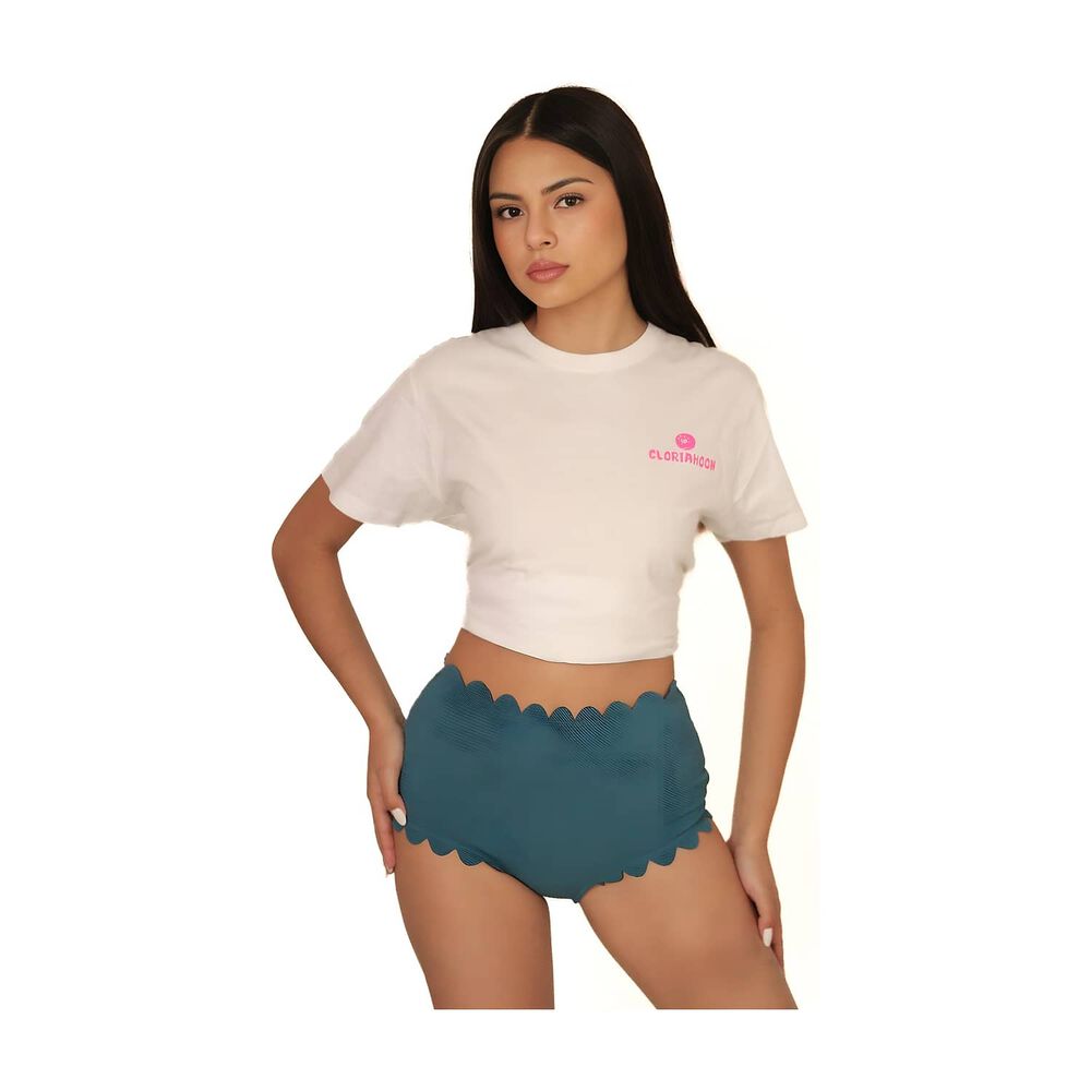 Calzon Bottom De Ba&ntilde;o Talle Alto Control Textura Gloriahoon image number 1.0