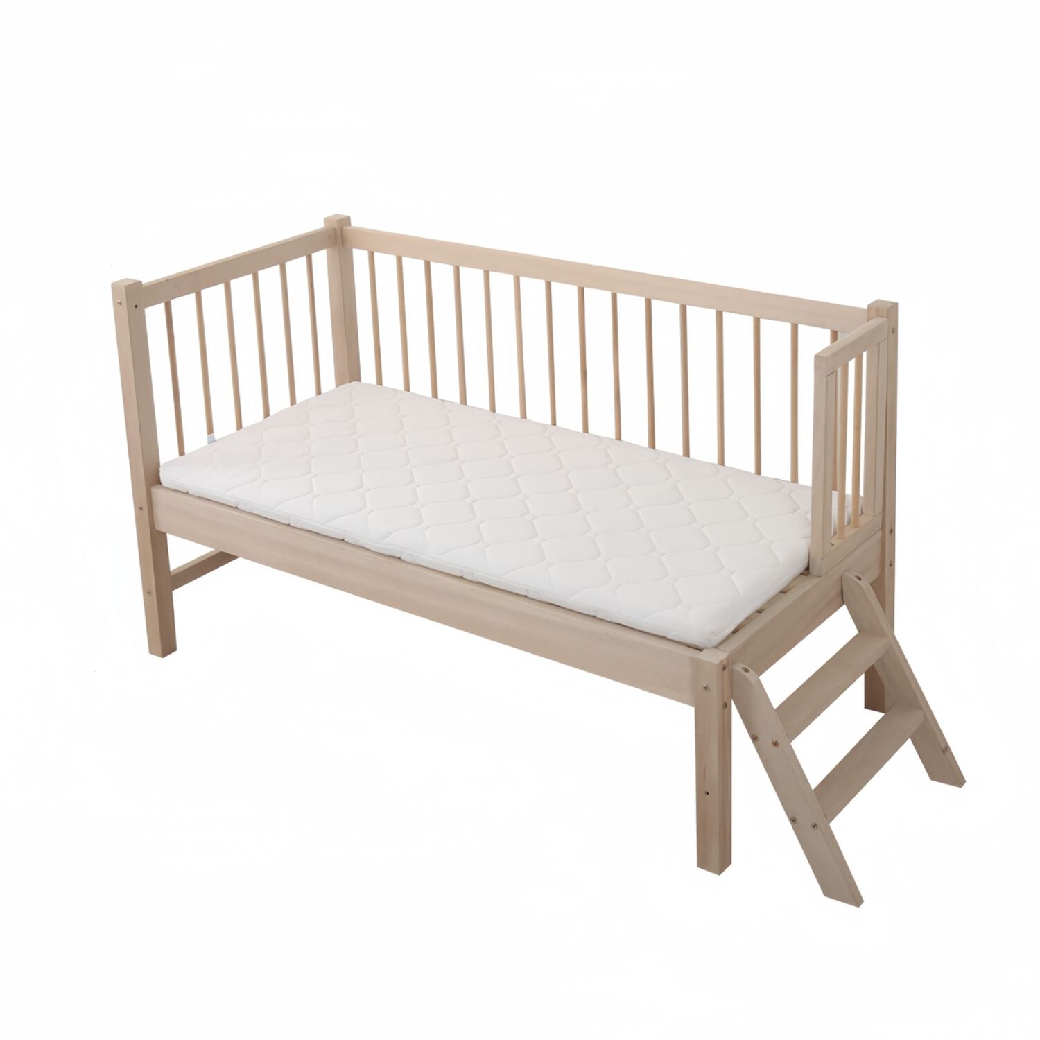 Cama Cuna Colecho Madera 150*70*86cm Con Colch&oacute;n Lubabycas image number 0.0