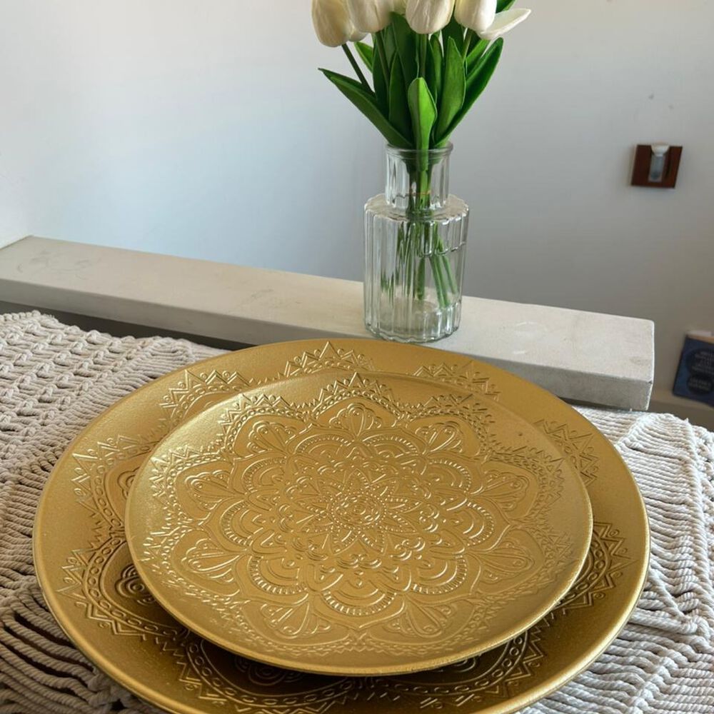 Set De 2 Platos Decorativos - Dise&ntilde;o M&aacute;ndala image number 2.0