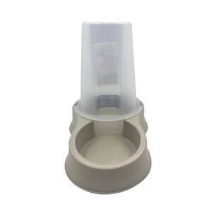 Dispensador Mascota Agua Y Comida 1,5 Litros Beige Plastiken
