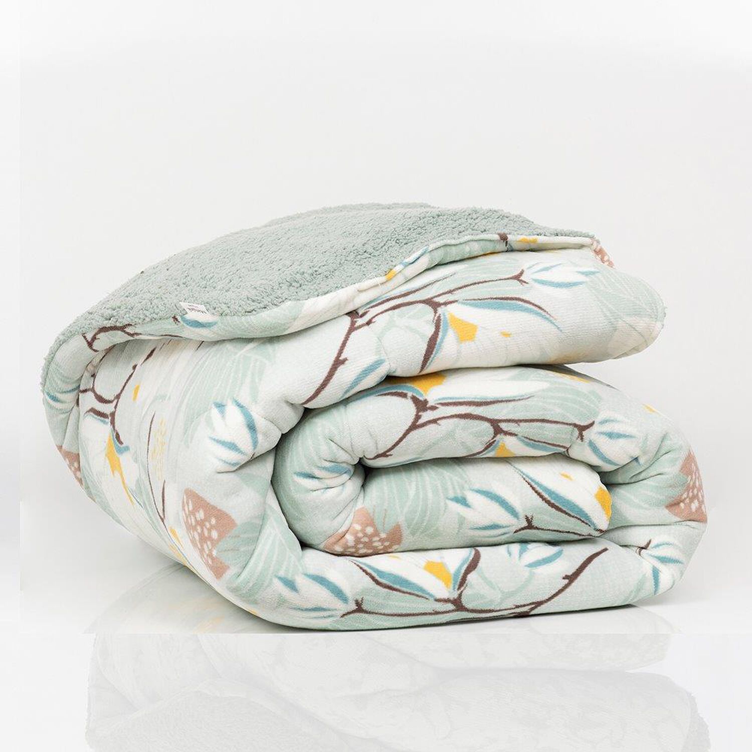 Plumon Coral Estampado Sherpa King Laurel image number 4.0