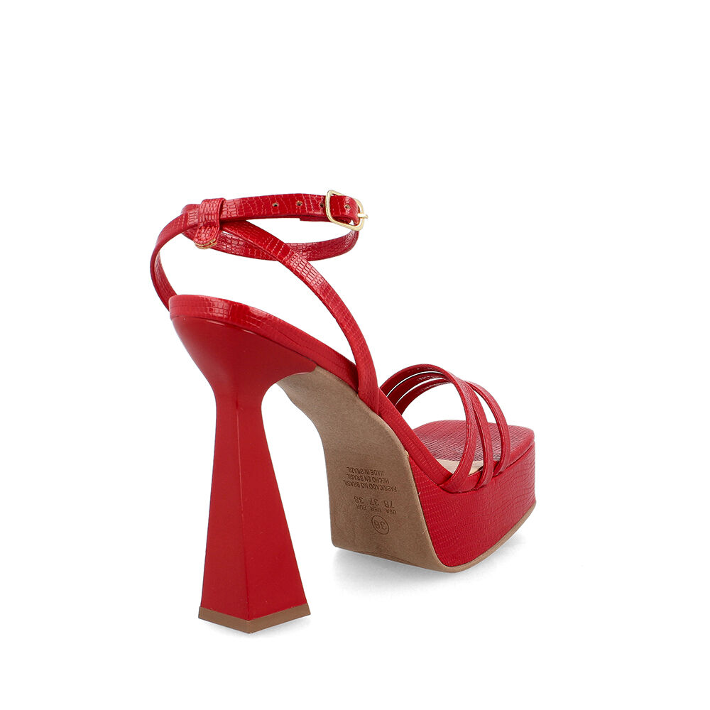 Sandalia Mujer Bata Loto Rojo image number 3.0