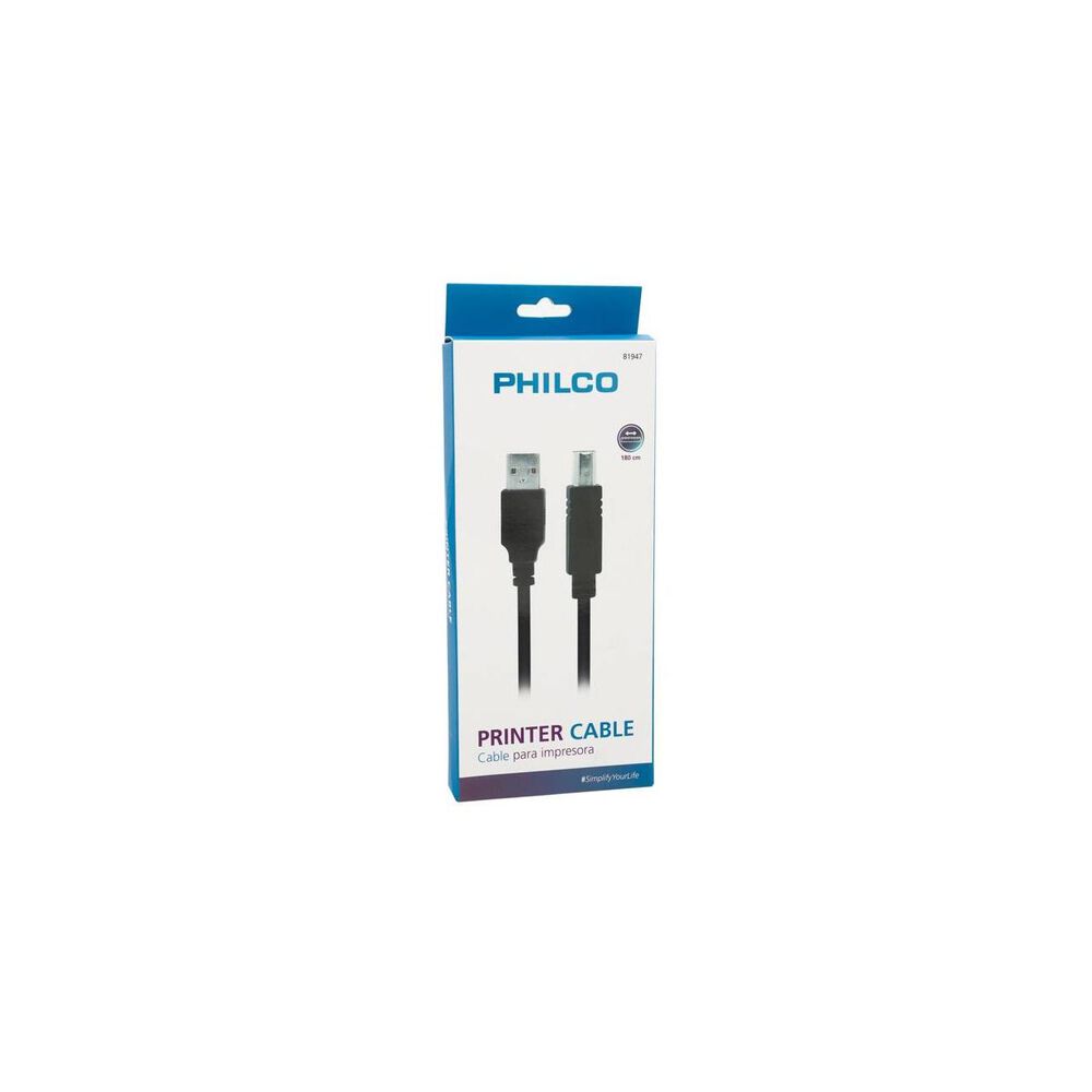 Cable Para Impresora Philco 1.8m Philco image number 2.0