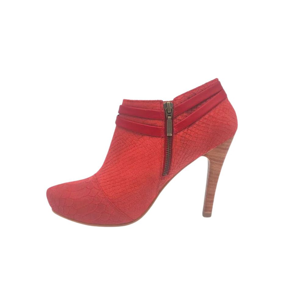 Botin Angel Rojo Nobuck Pao Pecados image number 2.0