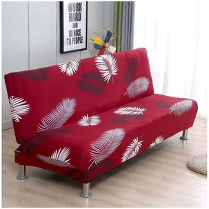 Funda De Futon Elasticado Gris