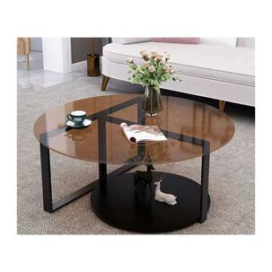 Mesa De Centro Minimalista De Vidrio