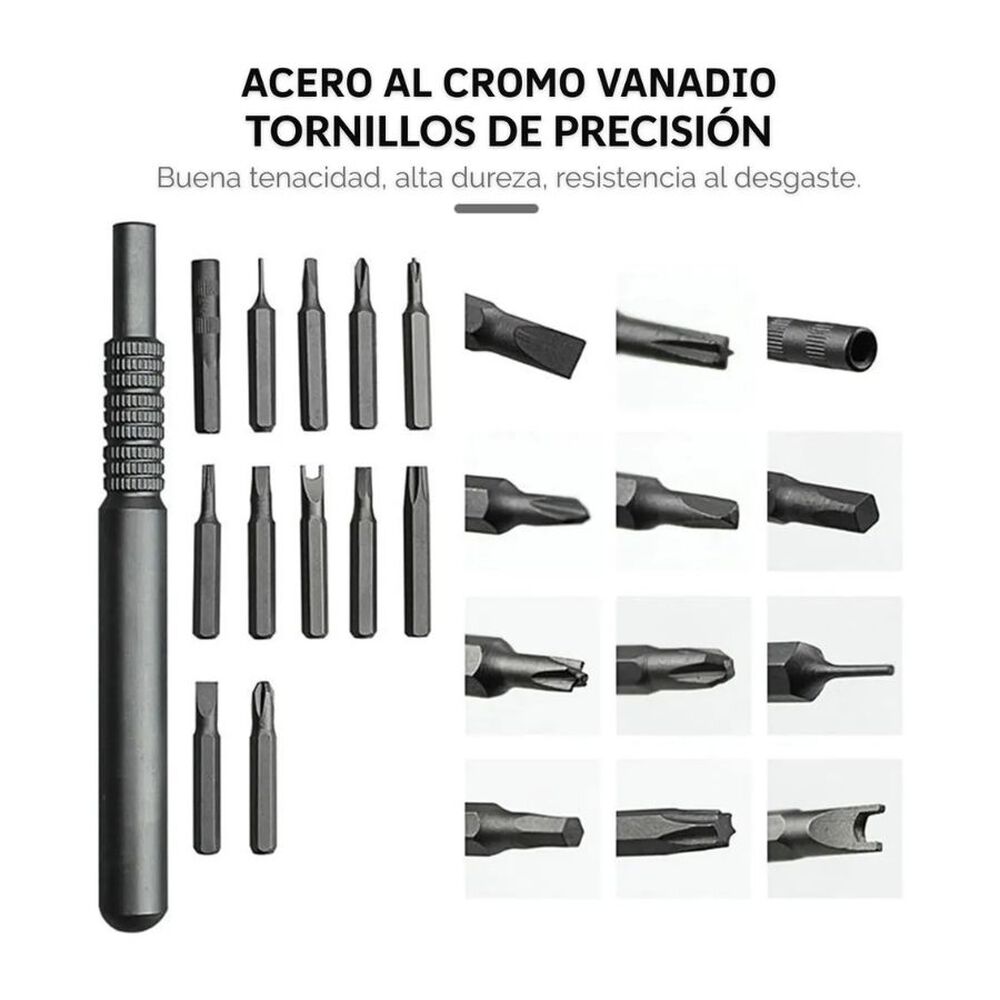Juego Destornilladores Precisi&oacute;n 26 En 1 Magn&eacute;tico Profesional image number 3.0