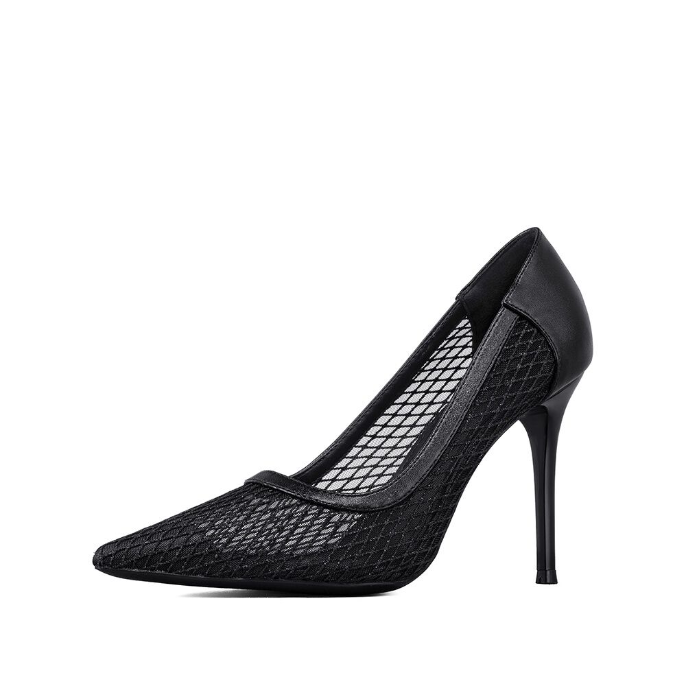 Zapato Taco Alto Elegante Malla Moda Mujer Weide Ghe36 image number 6.0