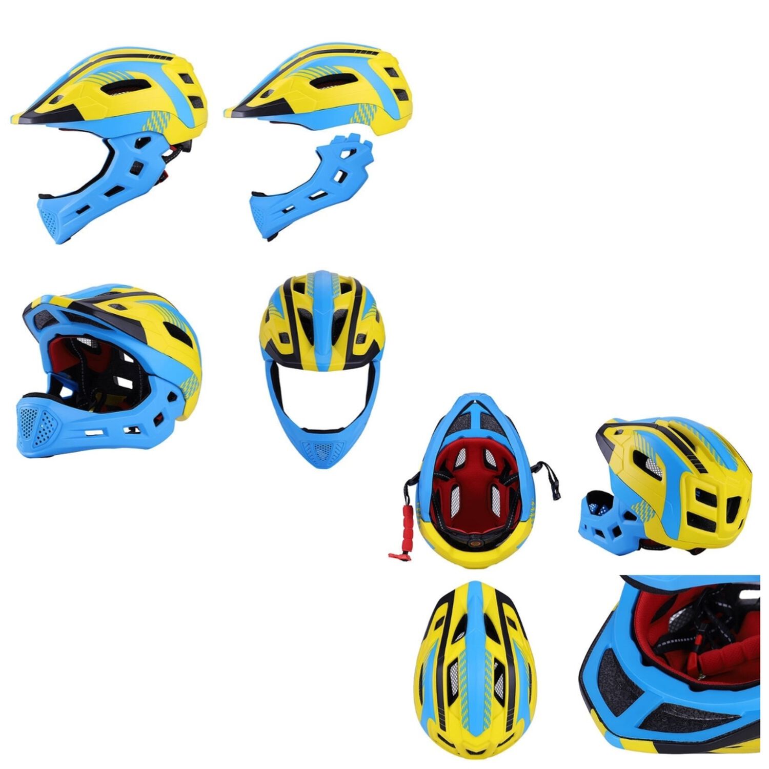 Casco Integral Infantil Bici 2 En 1 Con Luz Neue Lubabycas image number 8.0