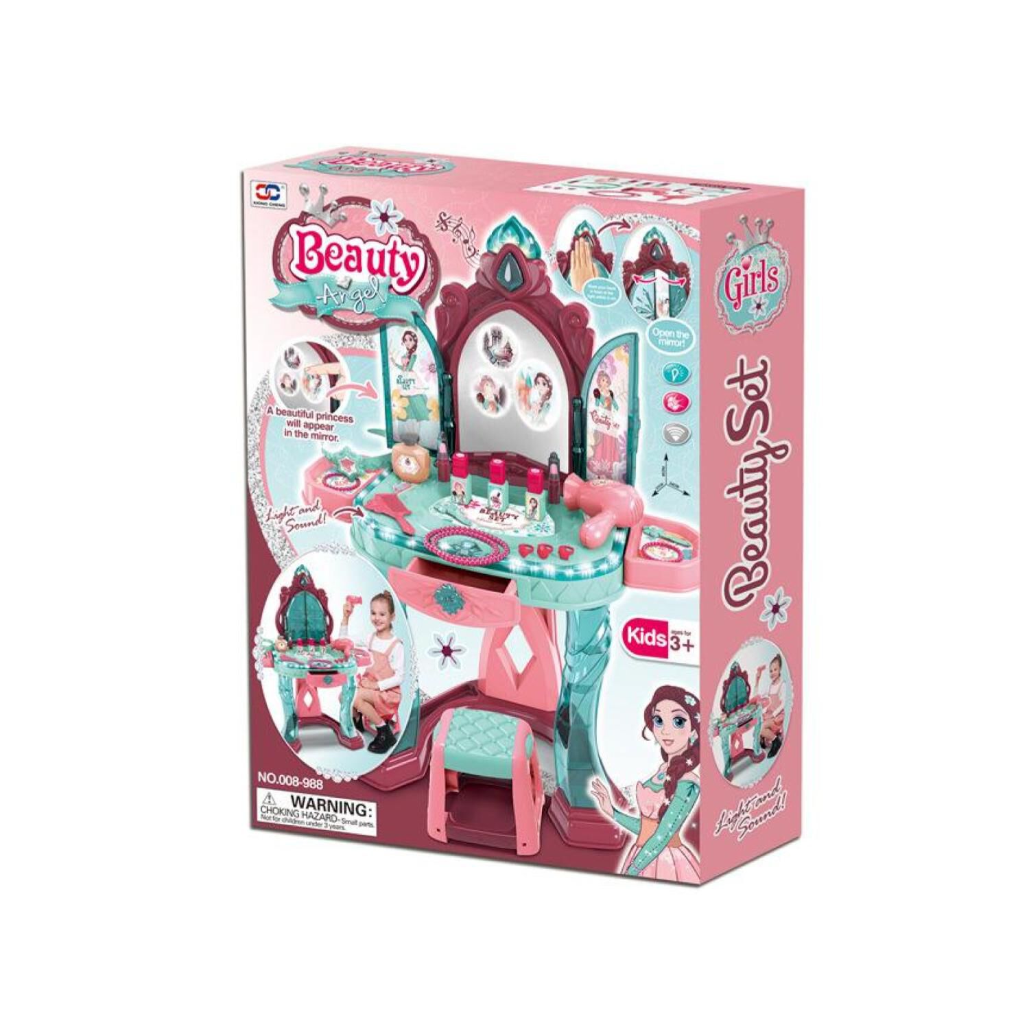 Juguete Tocador Infantil 18pzas Luces Y Sonidos Princesa Infantil image number 4.0