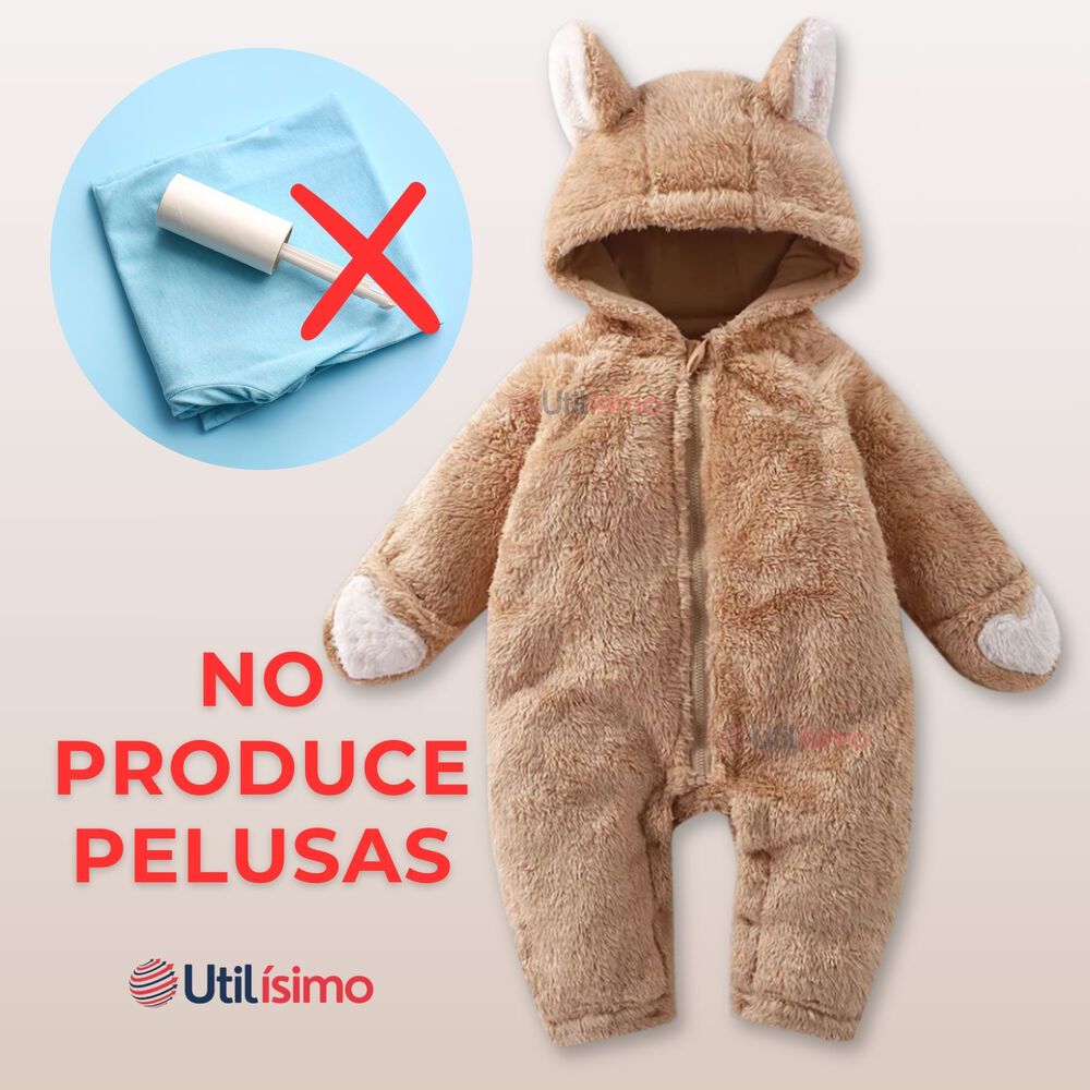 Enterito Osito Polar Con Capucha Marron Beb&eacute; image number 7.0