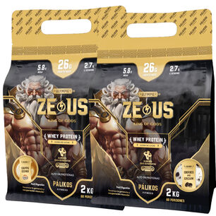 100% Whey Protein - 2 X Doypack De 2kg (cappuccino Y Cookies)