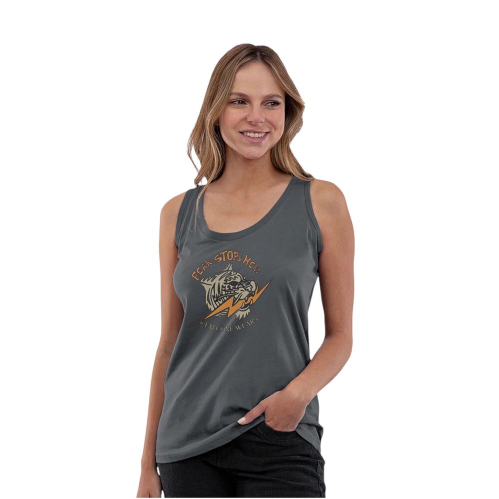 Polera Org&aacute;nica Sin Mangas Tiger Mujer Falcone image number 0.0