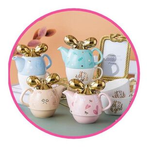 Juego De Té Tetera Cerámica Individual Luxury Its A Girl