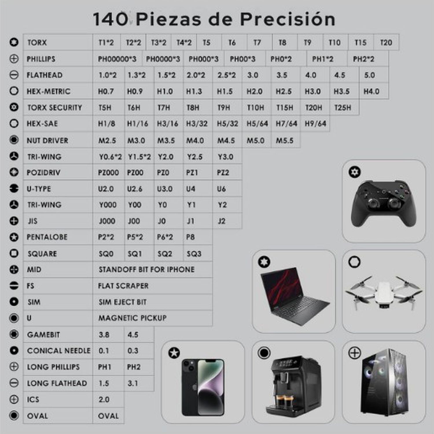 Juego Destornilladores De Precisi&oacute;n 153 Piezas En 1 image number 3.0