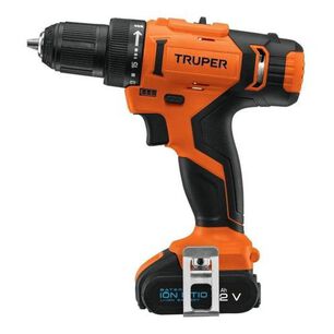 Taladro Atornillador Inal&aacute;mbrico 3/8 12v + Bat + Car Truper