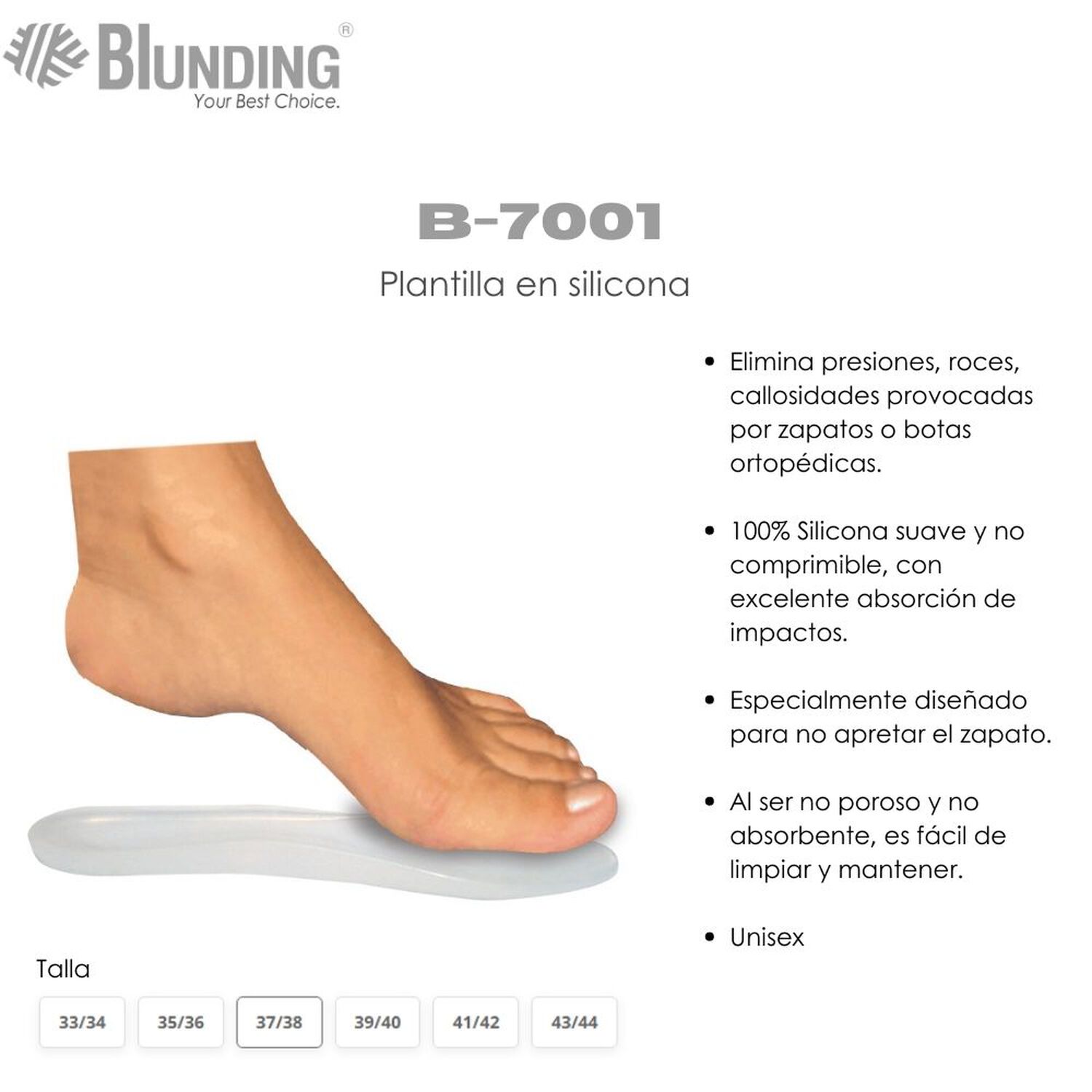 Plantilla En Silicona Para Calzado 37-38-blunding image number 1.0