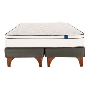 Cama Europea Flex Valencia / 2 Plazas / Base Dividida&nbsp;+Pack de Almohadas Cic Fibra / 50x70 Cm