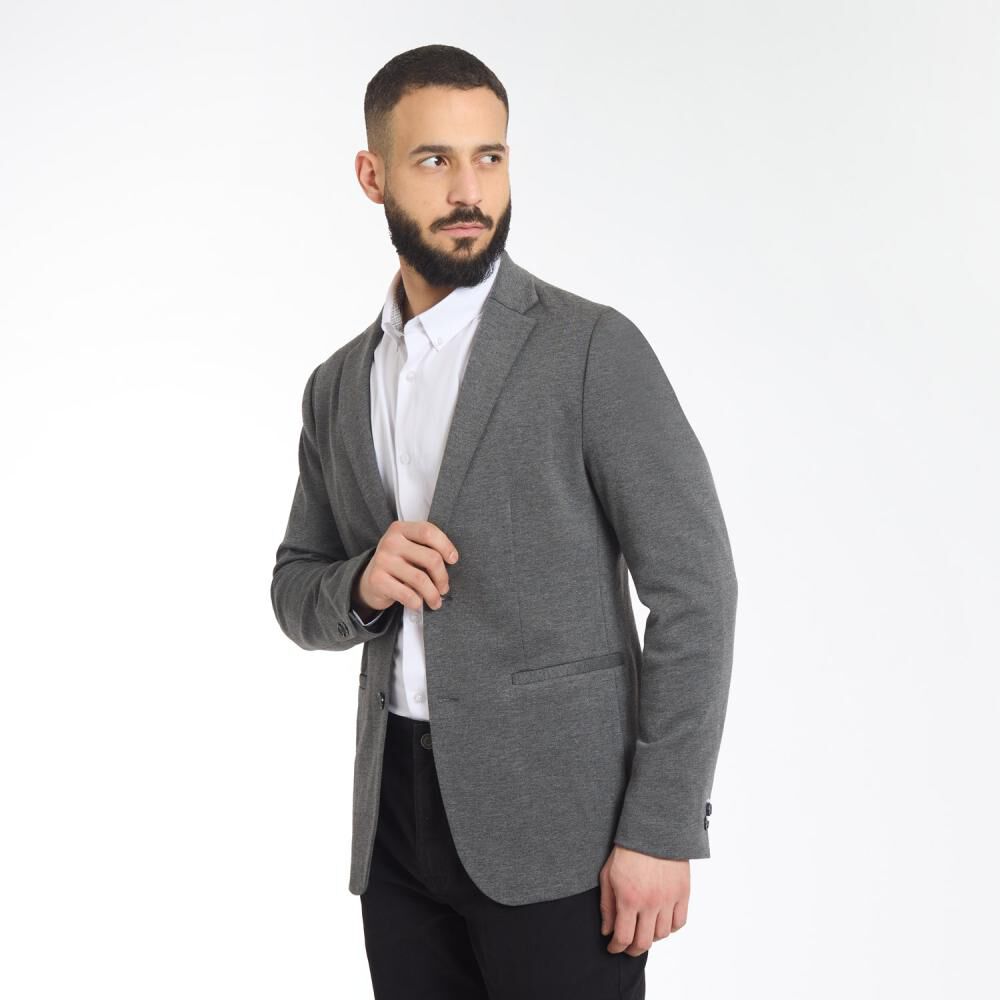 Blazer Slim Hombre Az Black image number 2.0