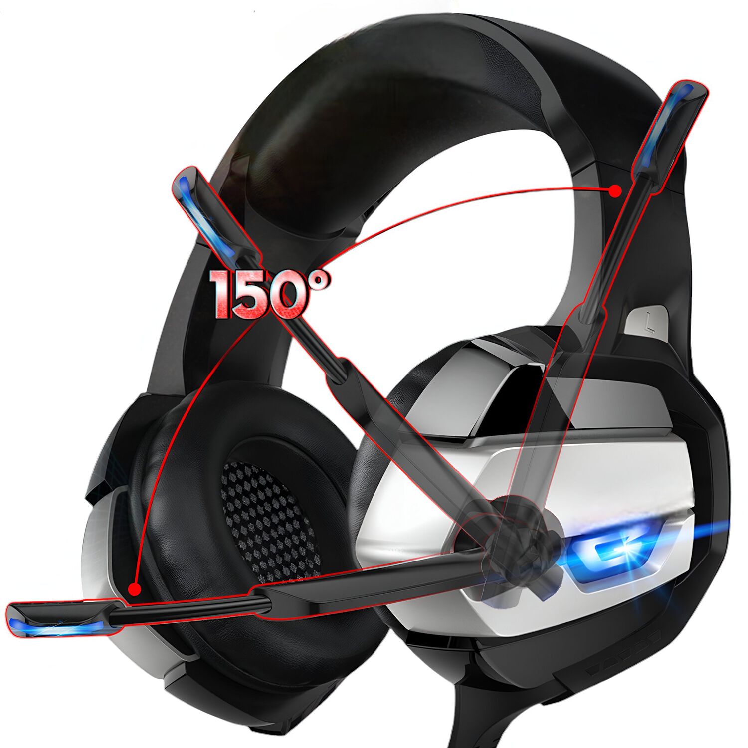 Audifonos Gamer Dgx Killmonger Multiplataformas image number 2.0