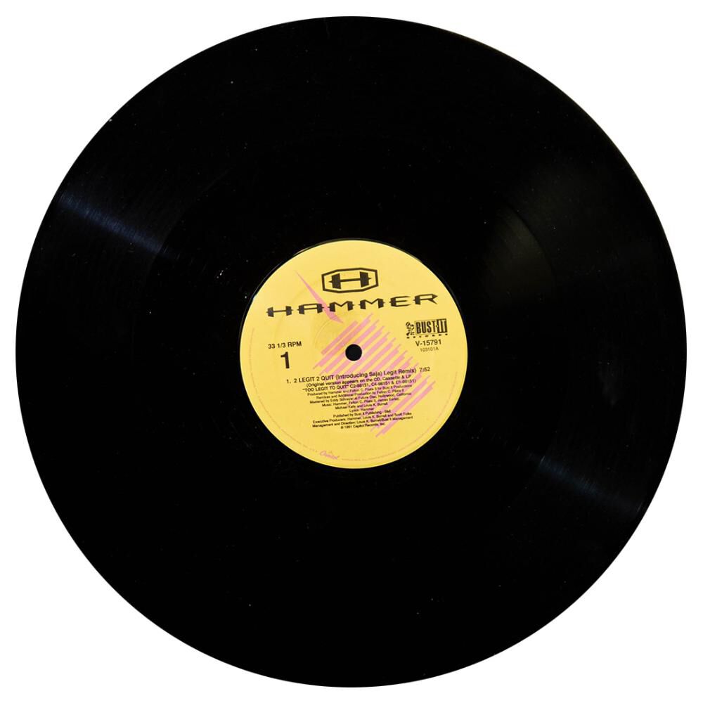 Hammer - 2 Legit 2 Quit | 12" Maxi Single Usado image number 2.0