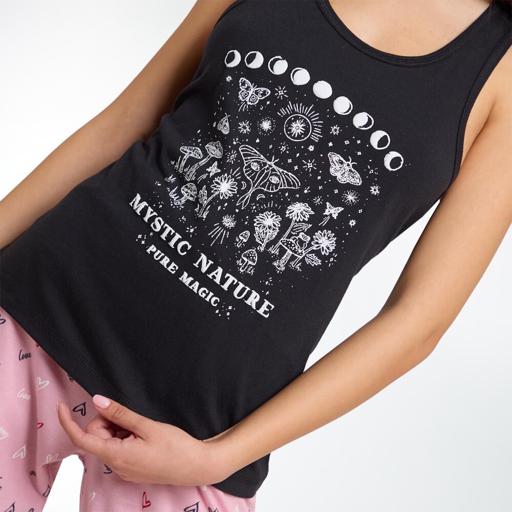Polera De Pijama Sin Mangas Mujer Freedom image number 4.0