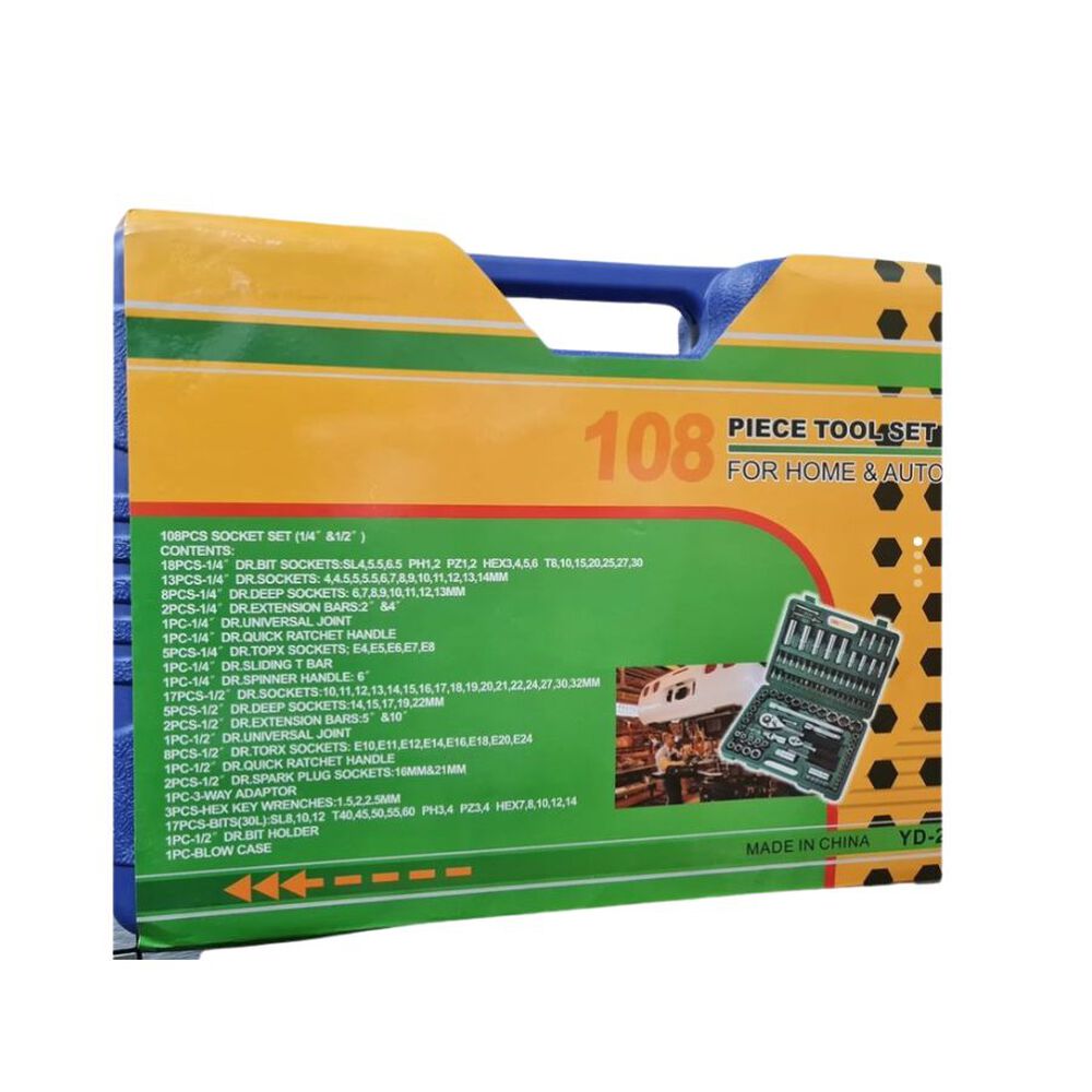 Set Caja Maleta Juego De Herramientas Autocle 108pcs Dados image number 1.0