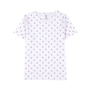 Polera Mico Print Manga Corta Cuello Redondo Mujer Freedom