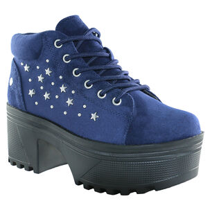 Botin Estrella Alto Azul Danicolle
