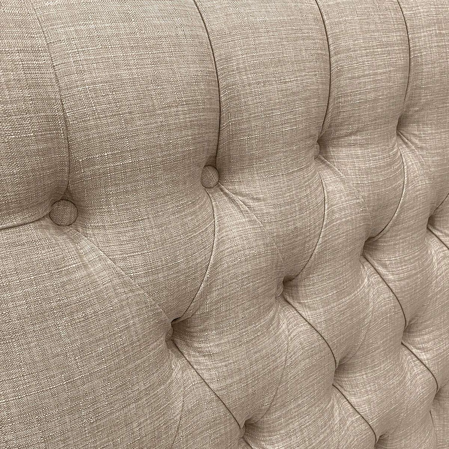 Respaldo De Cama Capiton&eacute; Premium Lino Beige King image number 0.0