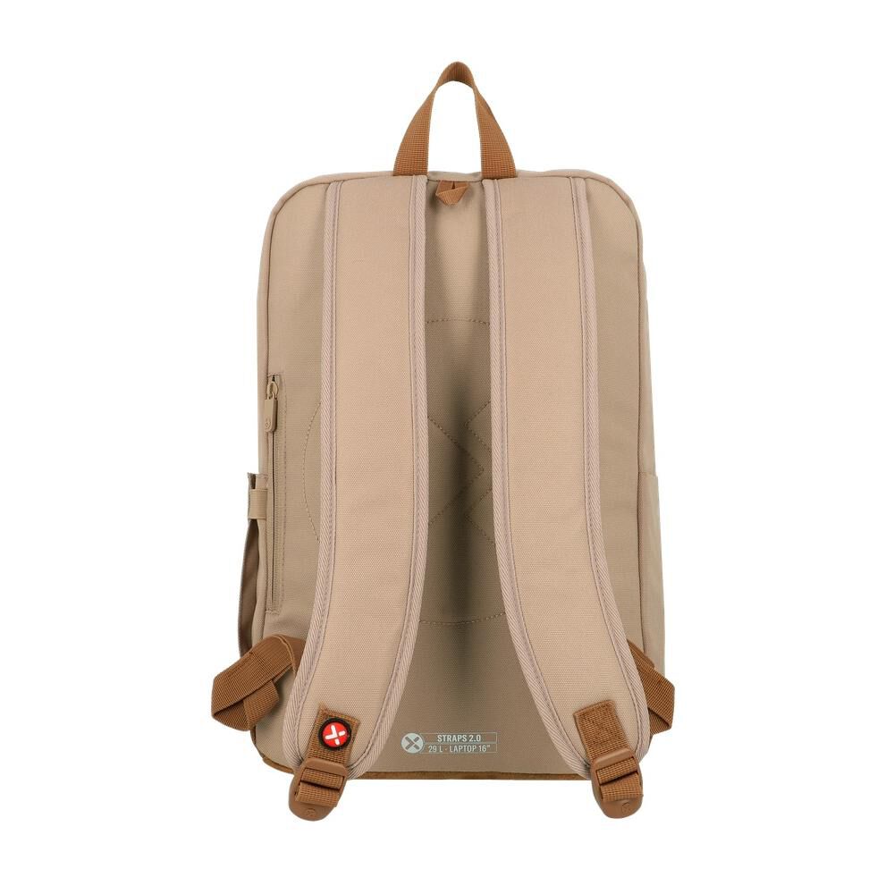 Mochila Notebook Xtrem Straps 2.0 6xt Beige 16" image number 4.0