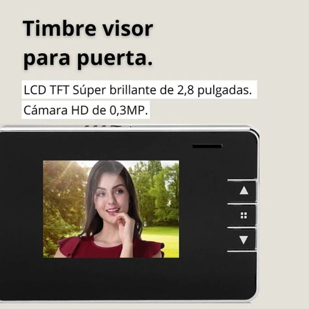 Timbre Cámara De Video Y Fotografía Lcd 720p image number 1.0