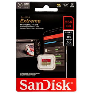 Memoria Micro Sd Sandisk 256 Gb Extreme Line A2 190 Mb/s 4k